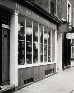 Pan Casson posing in the first CPA shop in Lowndes Court