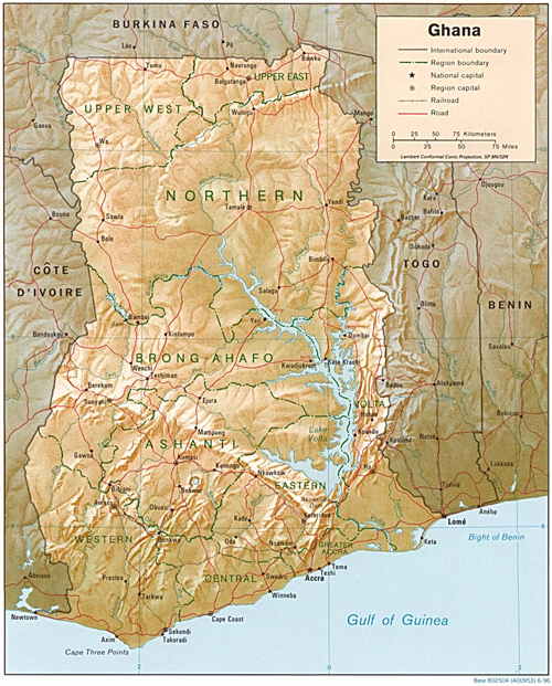 Ghana map
