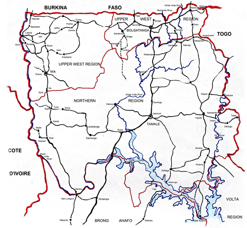 Ghana map