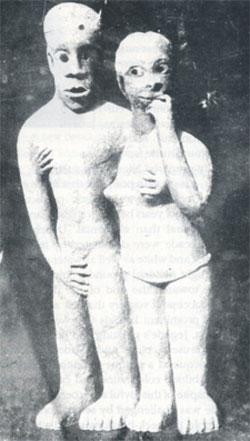 Adam and Eve by Demas Nwoko.