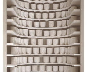 Fig 1. Edmund De Waal, Porcelain Wall