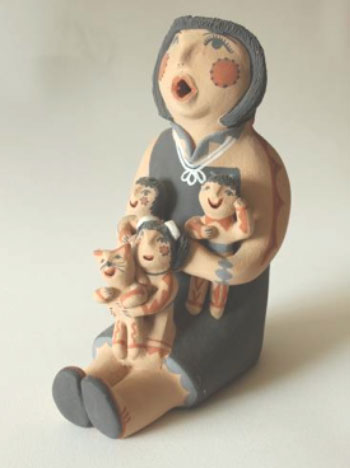 Fig 4. Storyteller figure by Fragua Tsosie, Jemez 2006