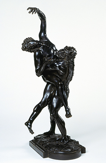 Fig 7. Hercules and Antaeus, bronze, made ca. 1840-49